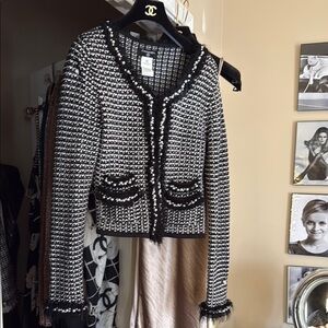 Authentic classic Chanel cardigan. Excellent condition.